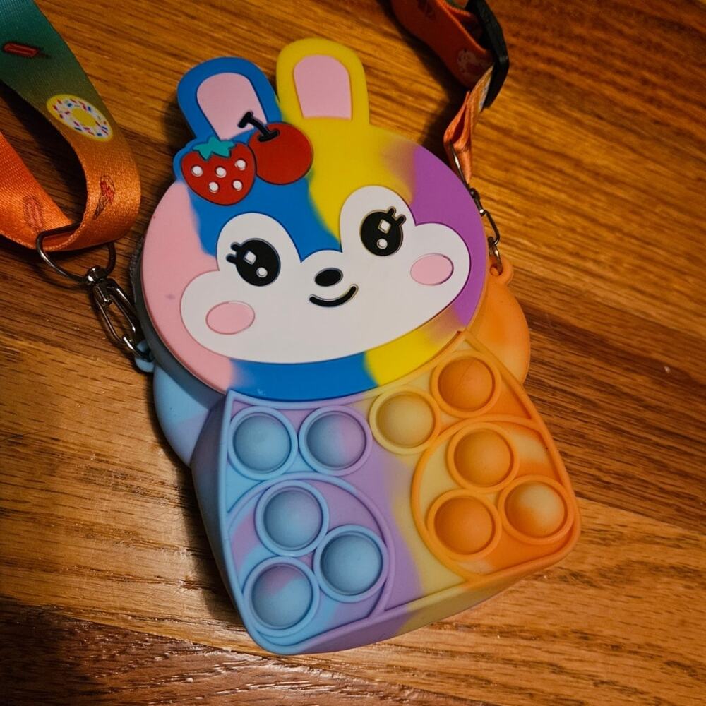 NEW! Boutique Super Cute Kids Kawaii Bunny Rabbit Fidget Jelly Bag